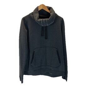 LULULEMON Womens Avenue Pullover Size MD Dark Grey Funnel Neck Sweatshirt Fleece